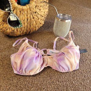 VICTORIA'S SECRET RUCHED WICKED BIKINI TOP SZ 34C